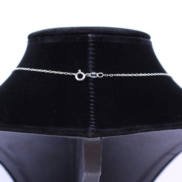 Felicia Design 925 Sterling Silver Heart Pendant Necklace Synthetic Rubies CZ - Picture 5 of 11